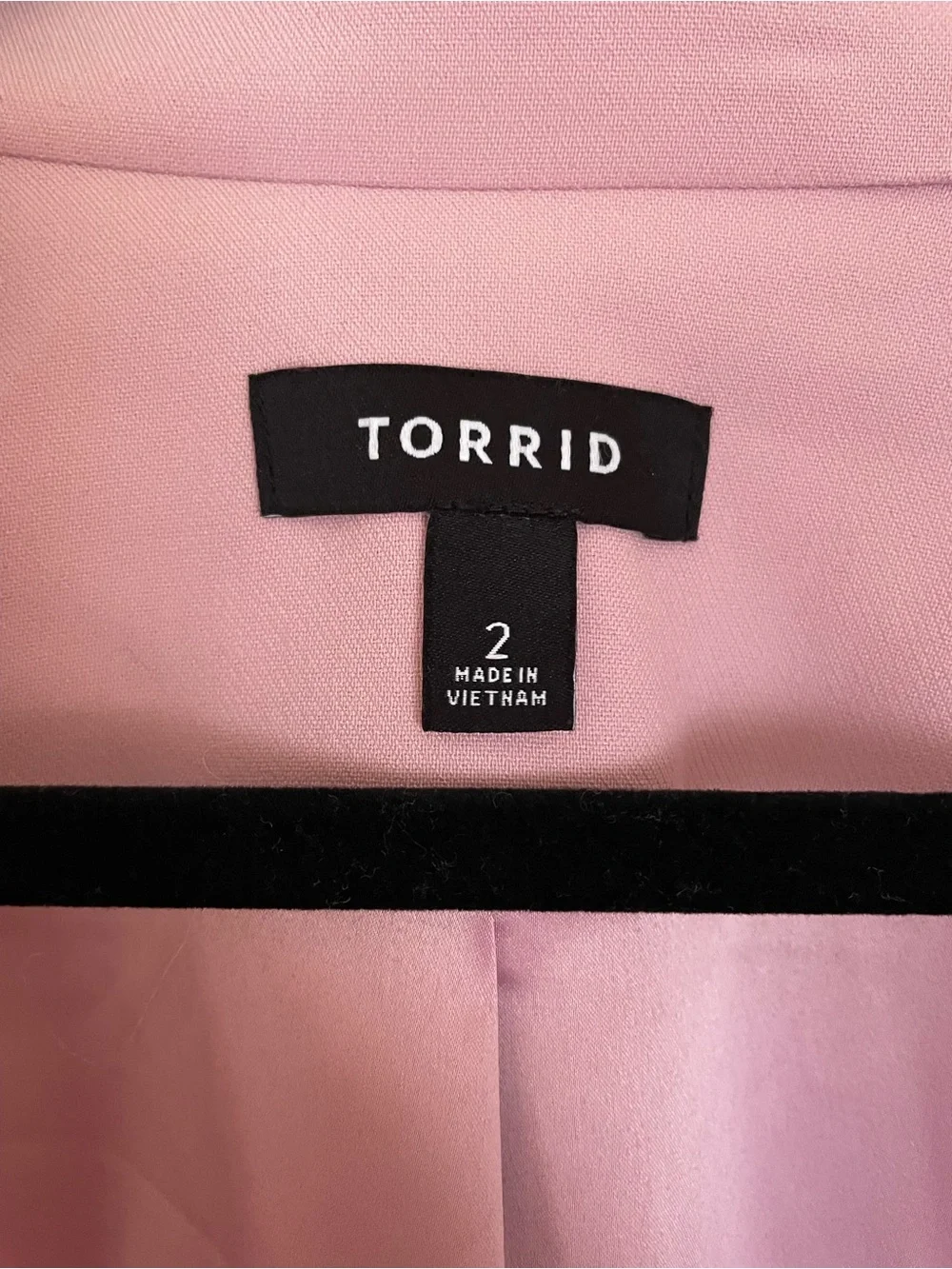 Torrid Pink Single-Button Blazer - Picture 3 of 3